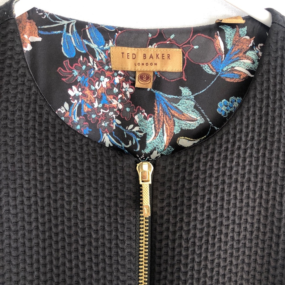 Ted Baker London Kyokod Boucle Zip Front Dress - Picture 6 of 11